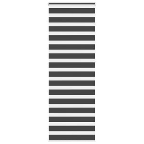 Jaluzea tip zebra neagră lățime țesătură 70,9 cm poliester