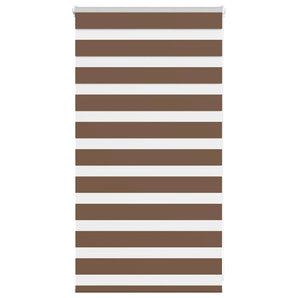 Jaluzea tip zebra maro lățime țesătură 85,9 cm poliester
