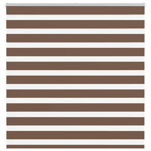 Jaluzea tip zebra maro lățime țesătură 135,9 cm poliester