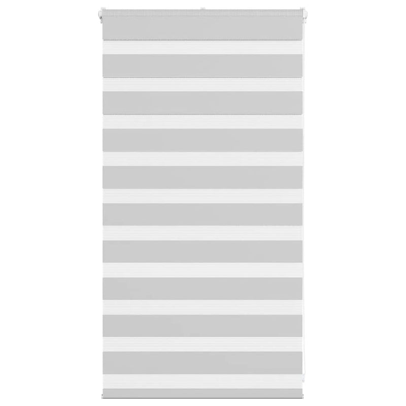 Jaluzea tip zebra gri deschis lățime țesătură 65,9 cm poliester