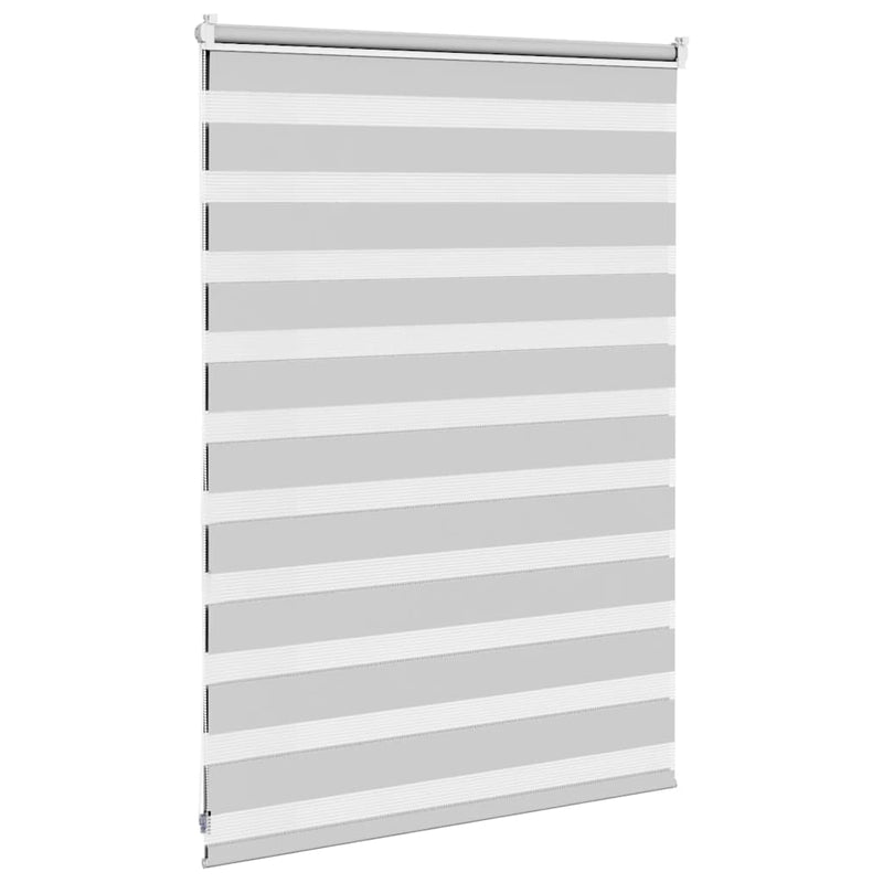 Jaluzea tip zebra gri deschis lățime țesătură 95,9 cm poliester