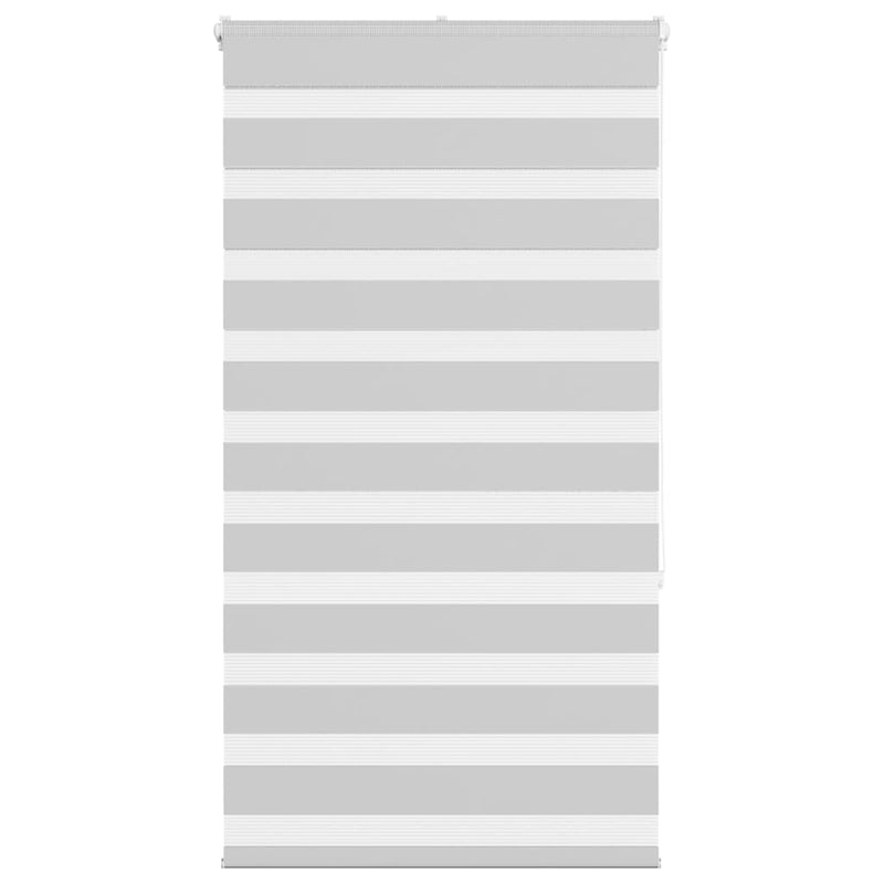 Jaluzea tip zebra gri deschis lățime țesătură 75,9 cm poliester