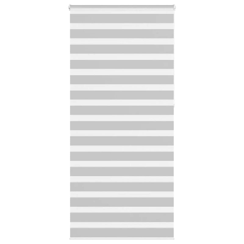 Jaluzea tip zebra gri deschis lățime țesătură 90,9 cm poliester