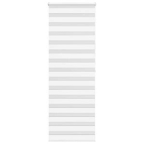 Jaluzea tip zebra alb lățime țesătură 75,9 cm poliester
