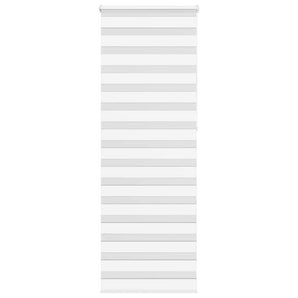 Jaluzea tip zebra alb lățime țesătură 65,9 cm poliester