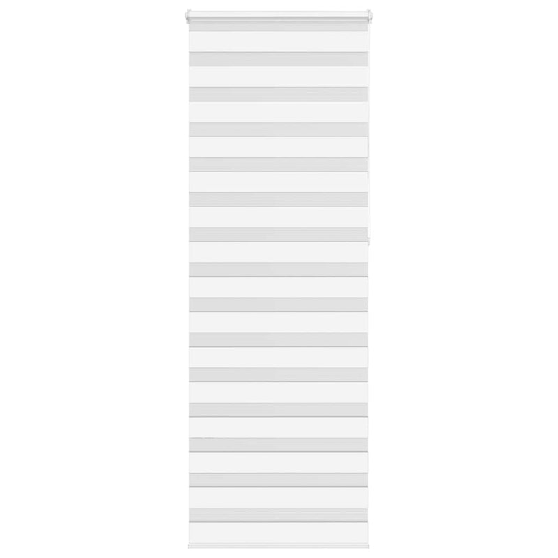 Jaluzea tip zebra alb lățime țesătură 70,9 cm poliester