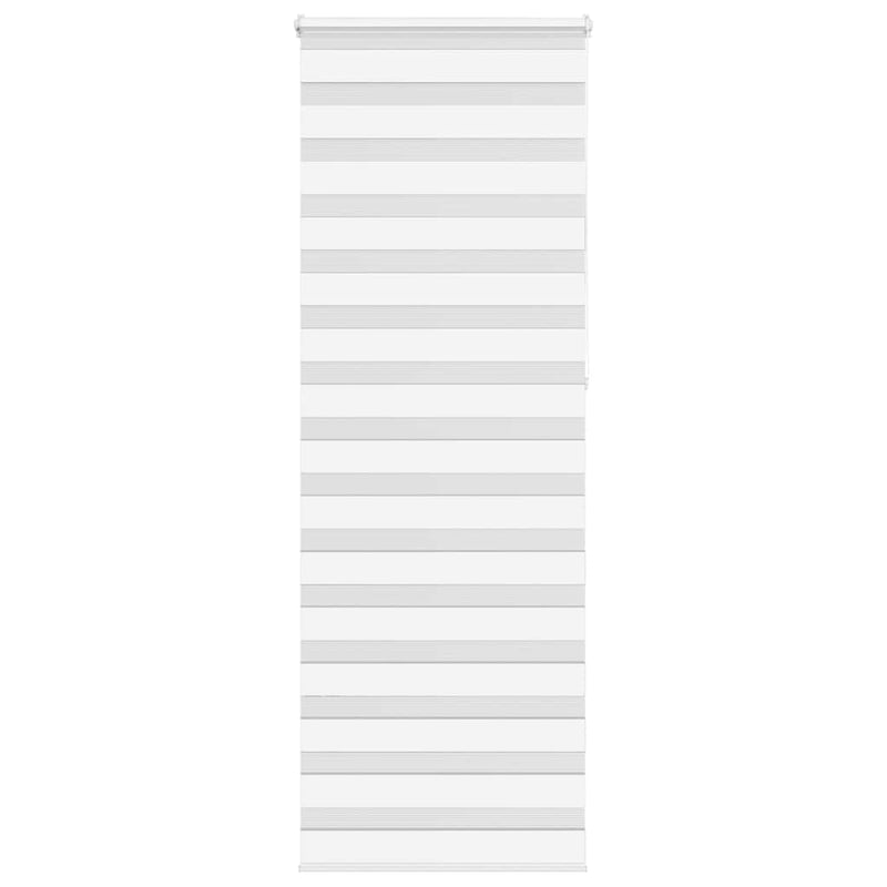 Jaluzea tip zebra alb lățime țesătură 85,9 cm poliester