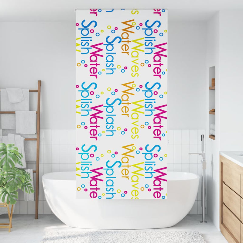 Jaluzea cu rolă de duș 90x240 cm lățime material 86 cm