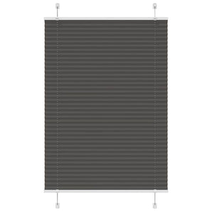 Jaluzea plisată negru 85x150 cm Lățime țesătură 84,4cm poliester