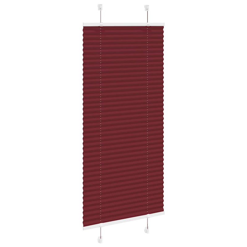 Jaluzea plisată Bordeaux Roșu 55x150 cm Lățime țesătură
