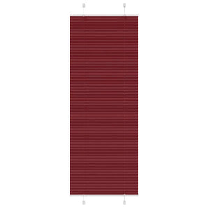 Jaluzea plisată Bordeaux Roșu 75x200 cm Lățime țesătură 74,4 cm