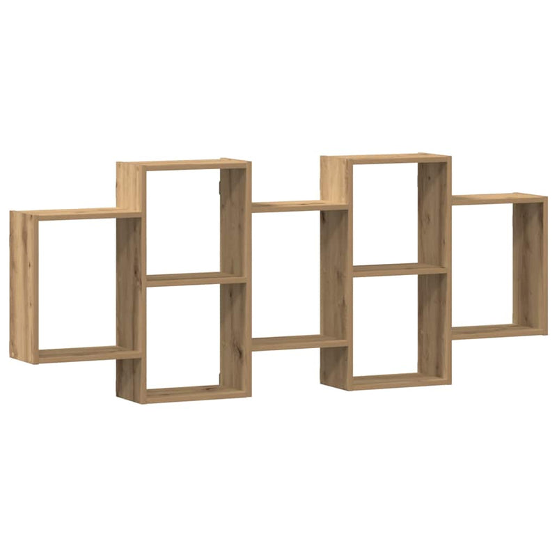 Raft de perete, lemn artizanal, 159x18x65 cm, lemn prelucrat