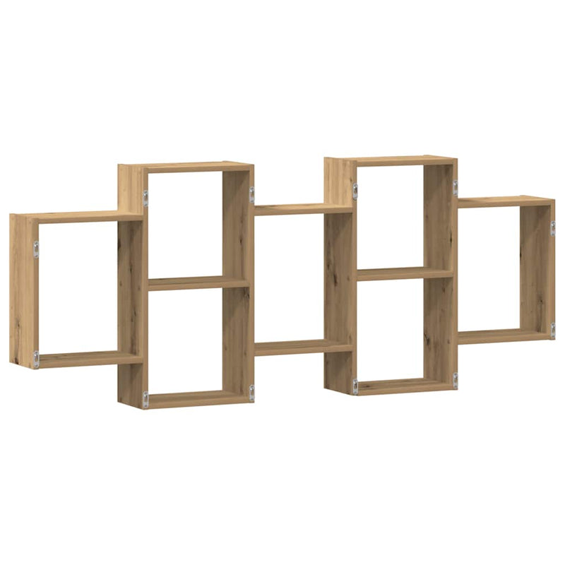 Raft de perete, lemn artizanal, 159x18x65 cm, lemn prelucrat