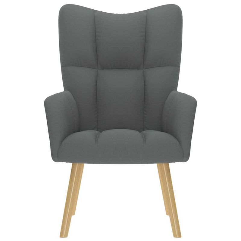 Scaun de relaxare, gri închis, material textil