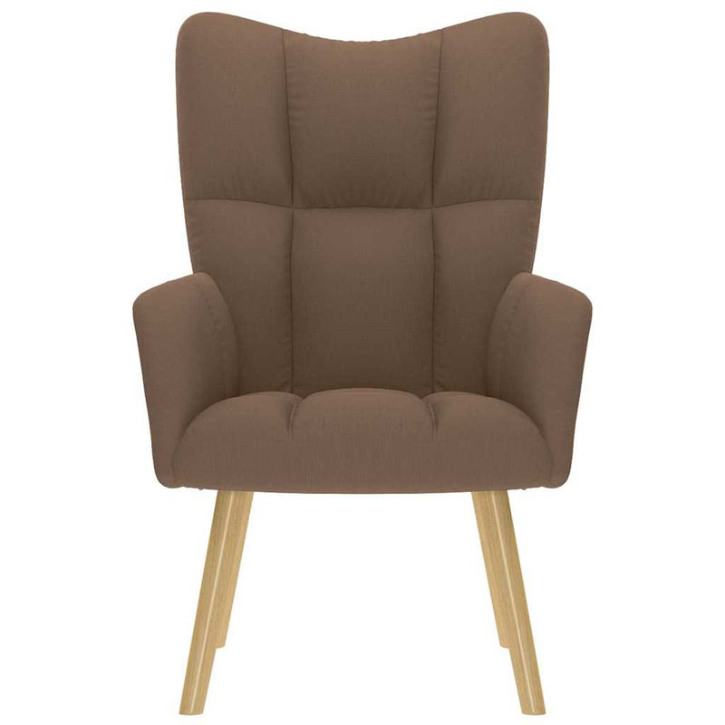 Scaun de relaxare, maro, material textil