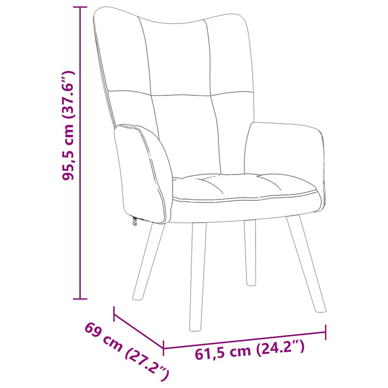 Scaun de relaxare, verde închis, material textil
