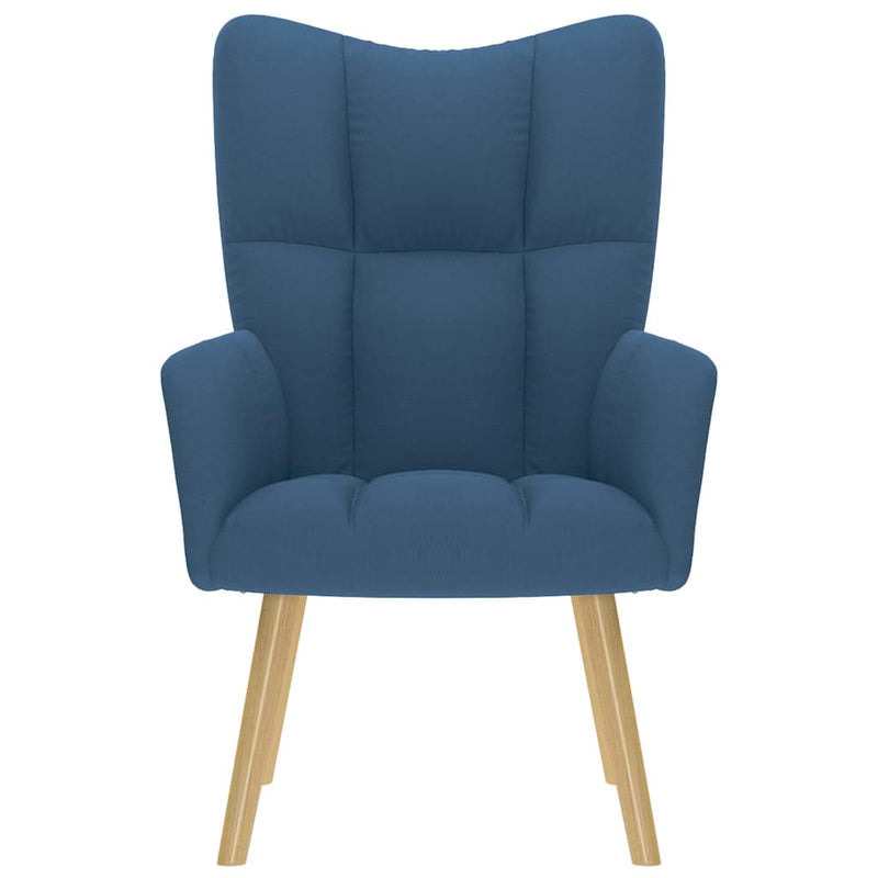 Scaun de relaxare, albastru, material textil