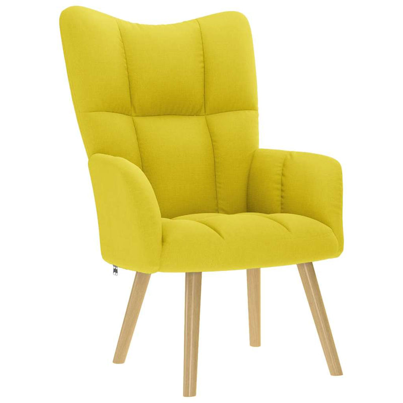 Scaun de relaxare Tesatura galben deschis