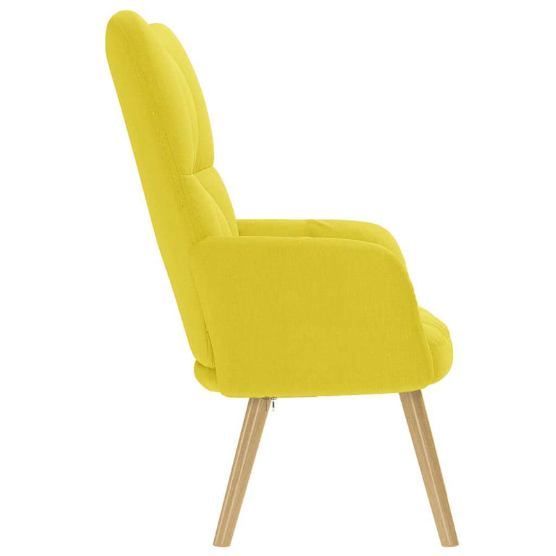 Scaun de relaxare Tesatura galben deschis