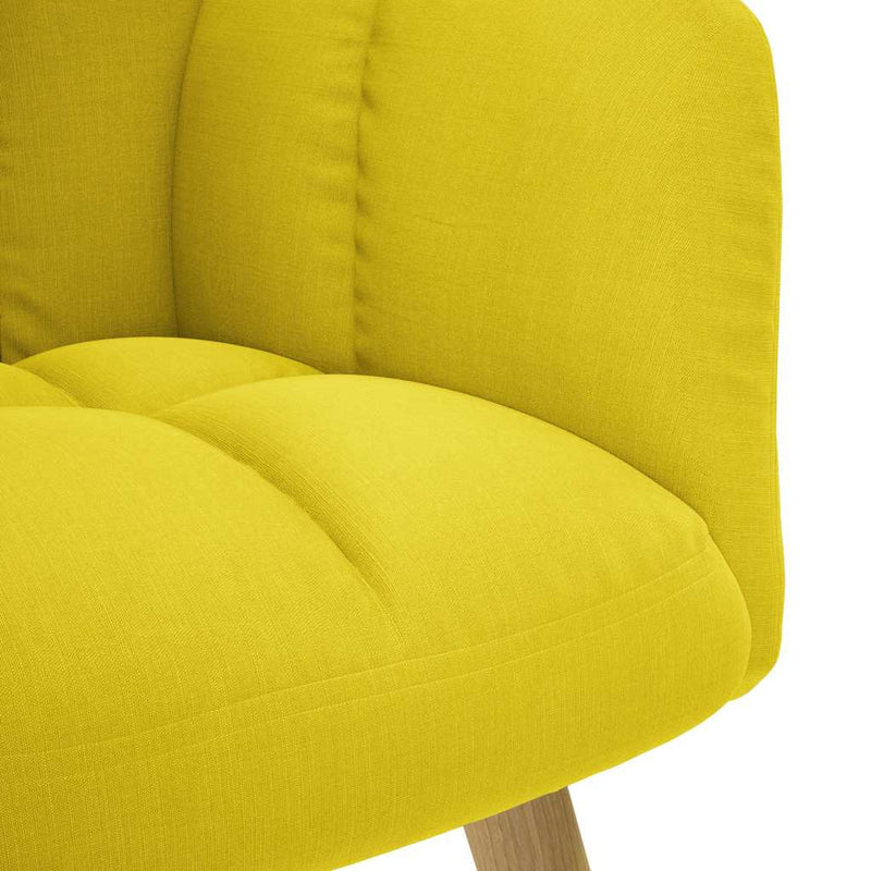 Scaun de relaxare Tesatura galben deschis