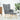 Scaun de relaxare cu taburet, gri deschis, textil