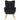 Scaun de relaxare cu taburet, negru, textil