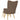 Scaun de relaxare cu taburet, maro, textil