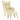 Scaun de relaxare cu taburet, crem, textil