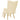 Scaun de relaxare cu taburet, crem, textil