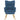 Scaun de relaxare cu taburet, albastru, textil