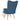Scaun de relaxare cu taburet, albastru, textil