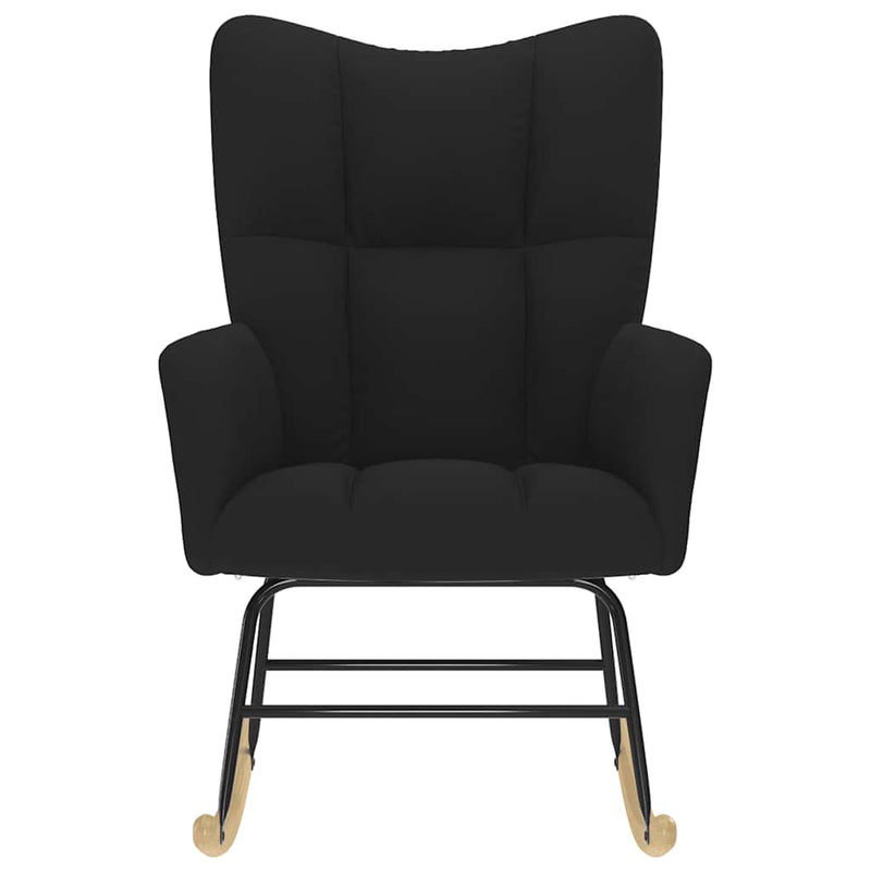 Scaun balansoar, negru, material textil