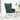 Scaun balansoar, verde închis, material textil