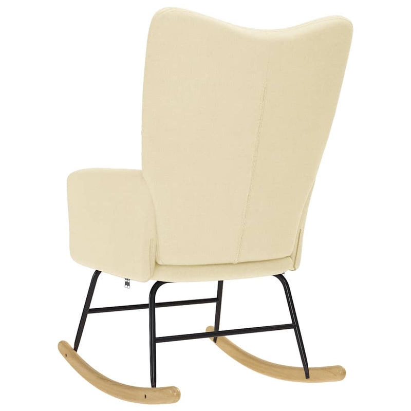 Scaun balansoar, crem, material textil