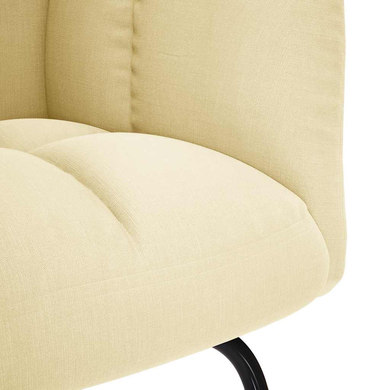 Scaun balansoar, crem, material textil