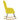Scaun balansoar din material galben deschis