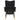 Scaun balansoar cu taburet, Negru, material textil