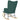 Scaun balansoar cu taburet, verde închis, textil