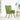 Scaun de relaxare, verde deschis, catifea