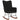 Scaun balansoar, negru, catifea