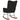 Scaun balansoar, negru, catifea