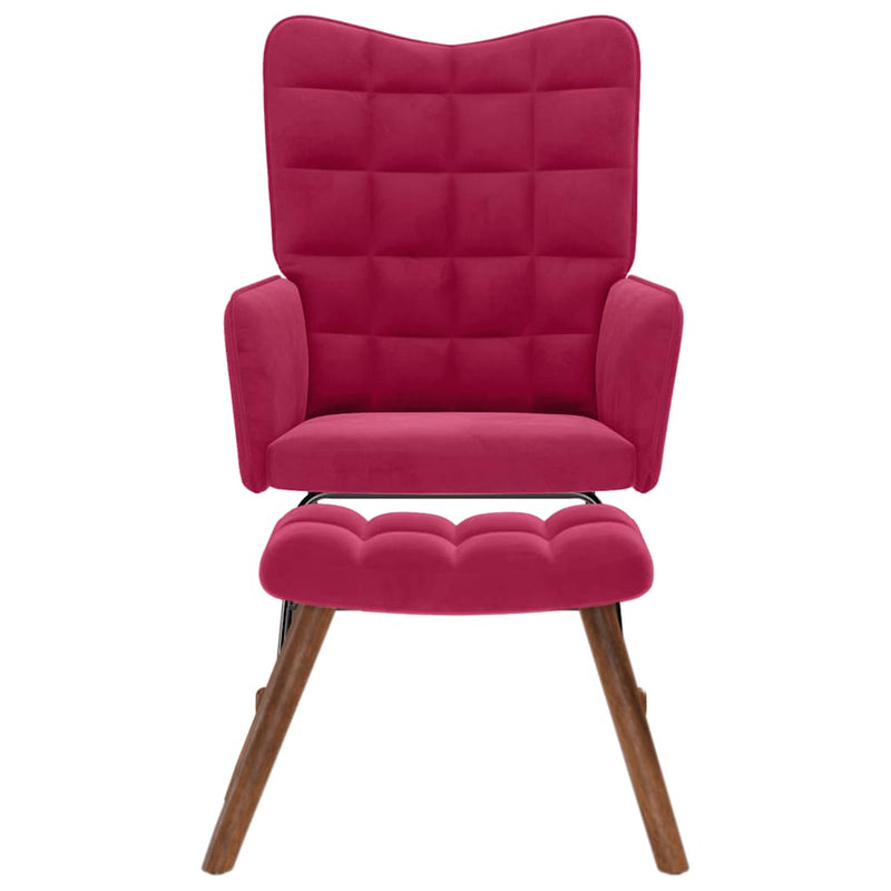 Scaun balansoar cu scaun Wine Red Velvet
