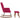 Scaun balansoar cu scaun Wine Red Velvet