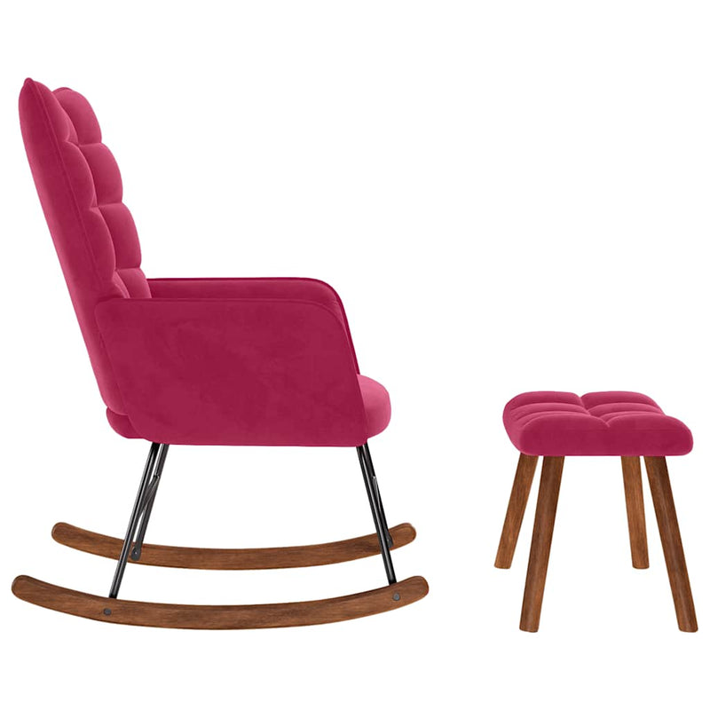 Scaun balansoar cu scaun Wine Red Velvet