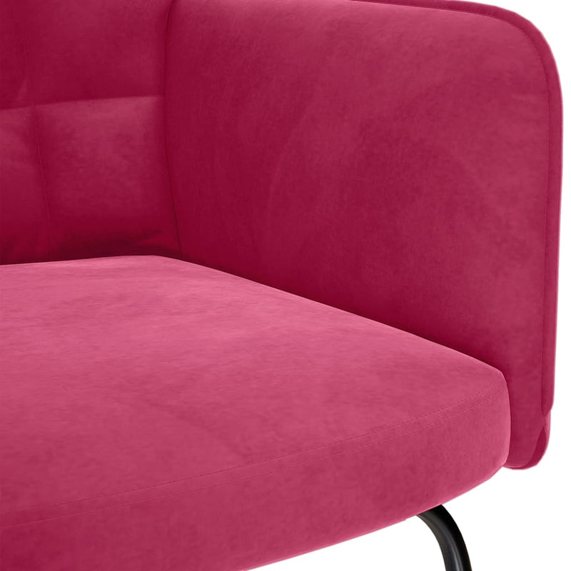 Scaun balansoar cu scaun Wine Red Velvet