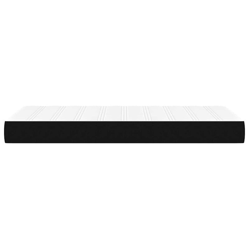 Saltea cu arcuri buzunar de copii fermitate medie negru 80x160 cm textil