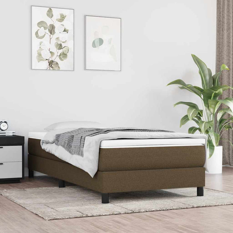 Saltea cu arcuri buzunar de copii fermitate medie maro închis 80x160 cm textil