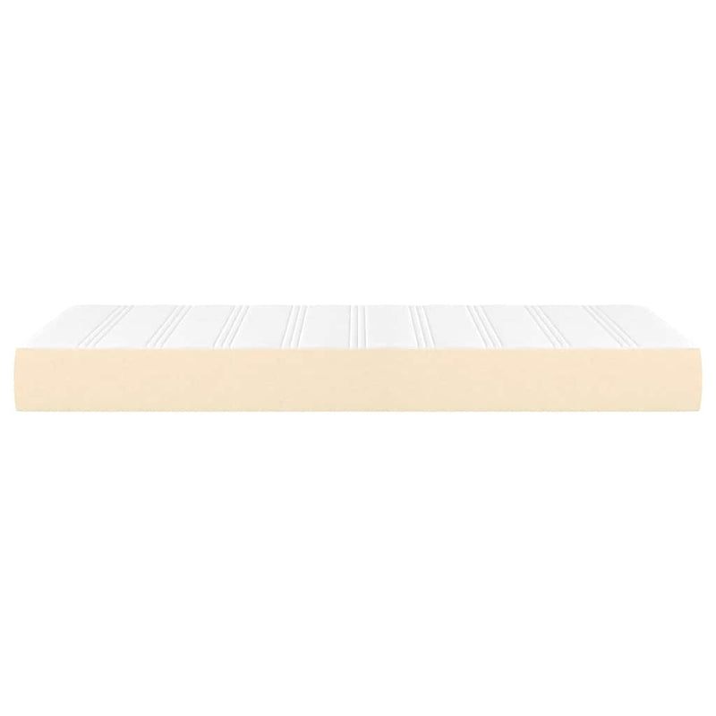 Saltea cu arcuri buzunar de copii fermitate medie crem 80x160 cm textil