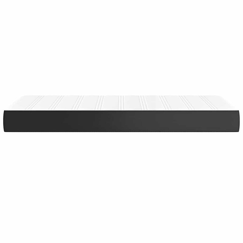 Saltea cu arcuri buzunar copii fermitate medie negru 80x160cm piele artificială