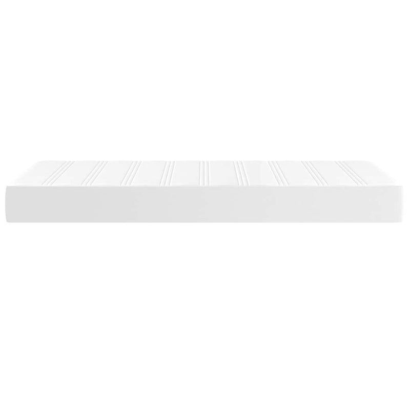 Saltea cu arcuri buzunar copii fermitate medie alb 80x160 cm piele artificială